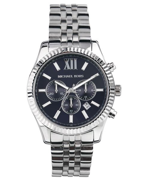 michael kors mens watch silicone silver|silver mk smart watch.